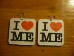 Daiktas I ♥ ME auskarai