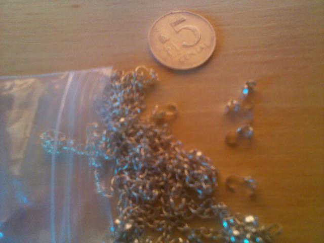 Daiktas Įvairūs dalykėliai papuošalų gamybai.(žr.viduje)