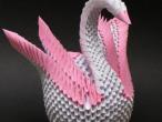 Daiktas Origami gulbe popierinis modelis