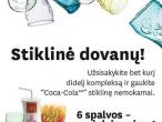 Daiktas CocaCola stiklinė (žalia)